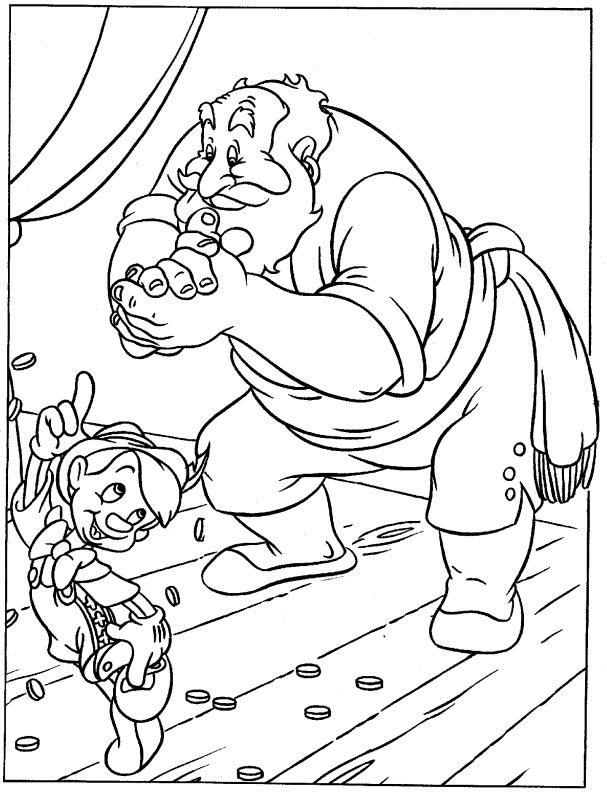 Coloriage 4 Pinocchio