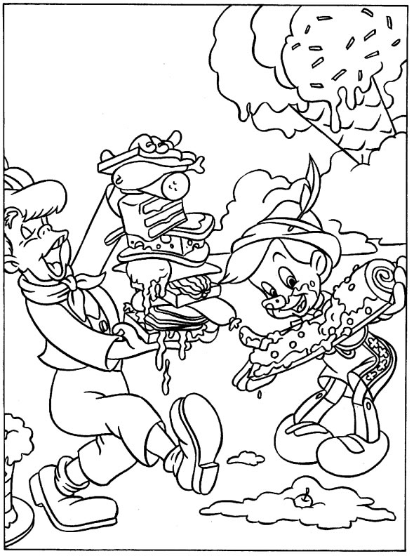 Coloriage 6 Pinocchio