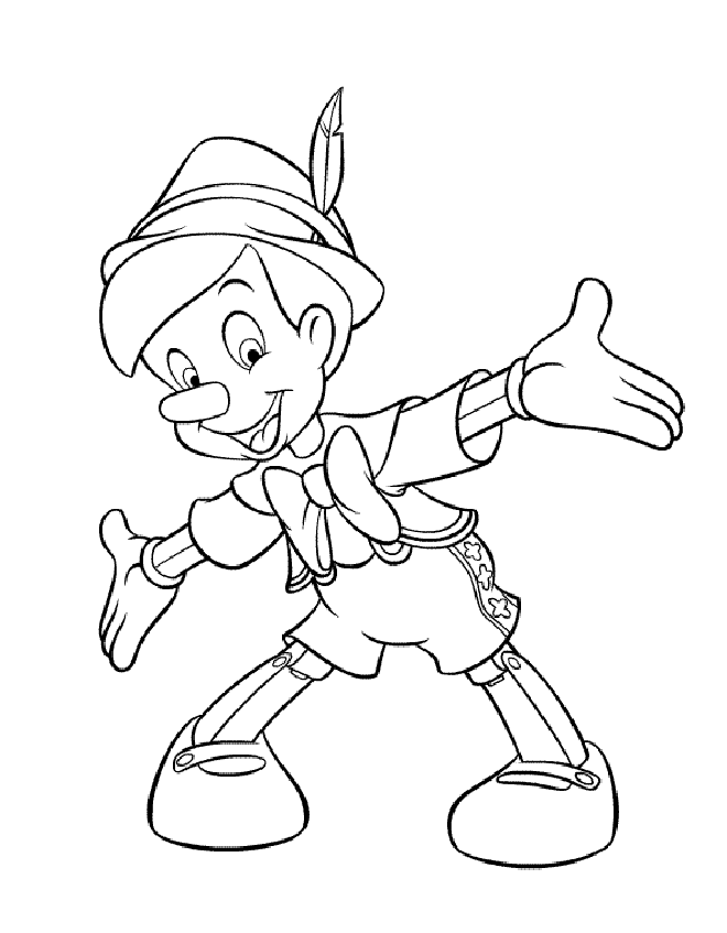 Coloriage 7 Pinocchio