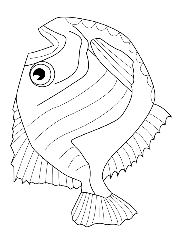 Coloriage 102 Poissons