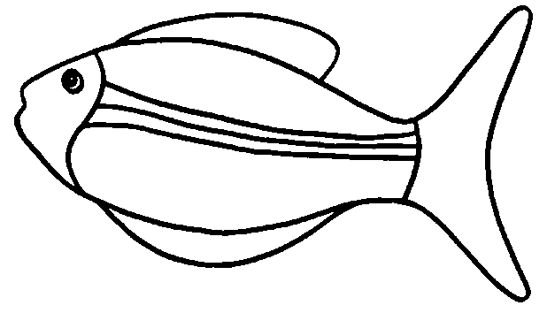 Coloriage 40 Poissons