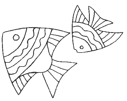 Coloriage 41 Poissons