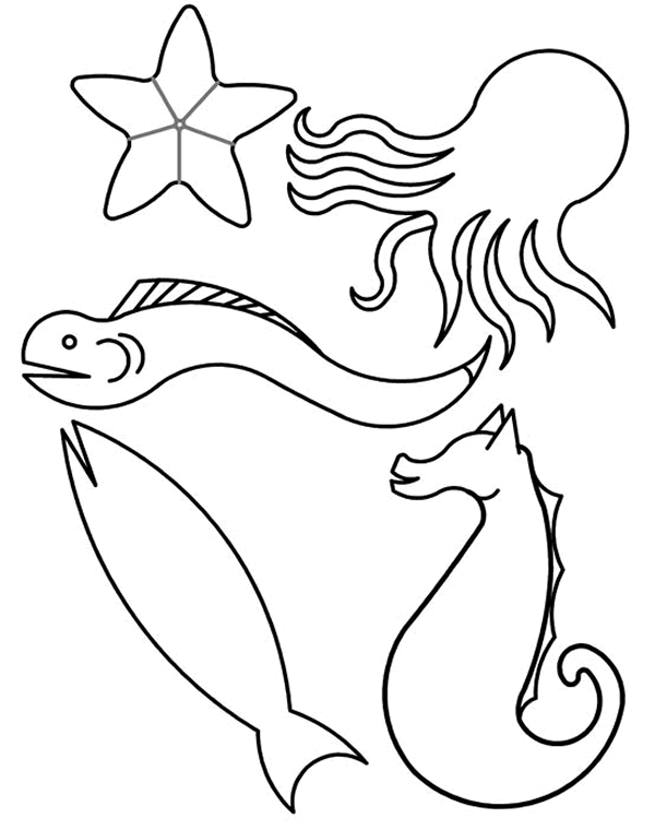 Coloriage 51 Poissons