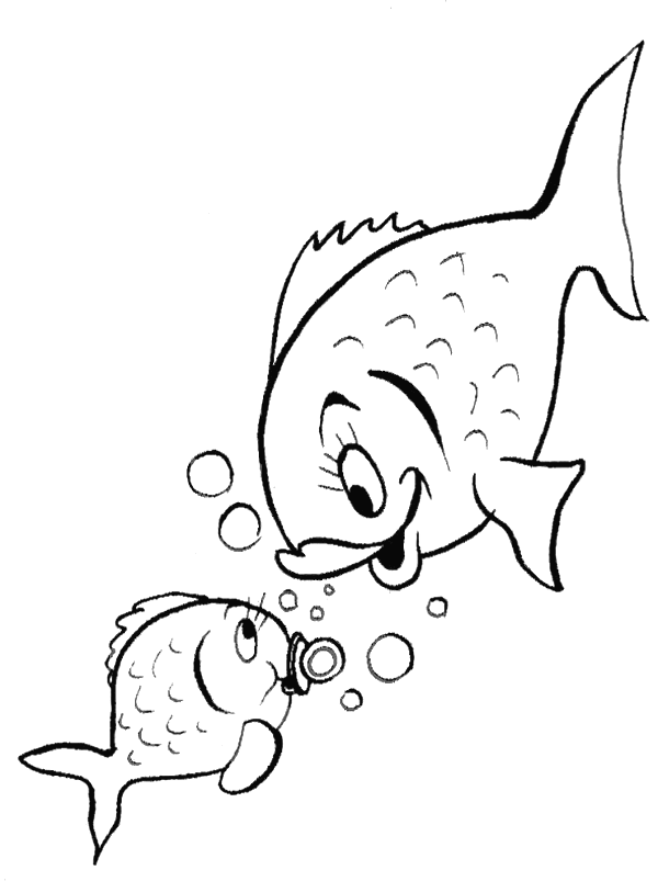 Coloriage 77 Poissons