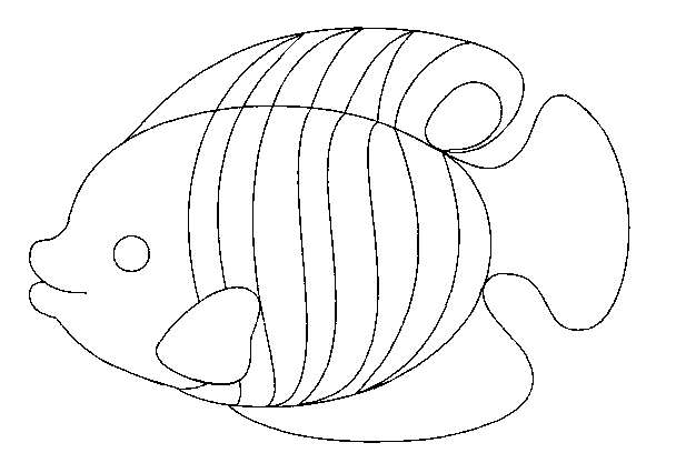 Coloriage 8 Poissons