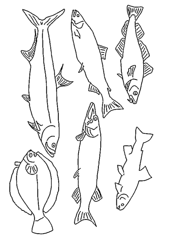 Coloriage 84 Poissons