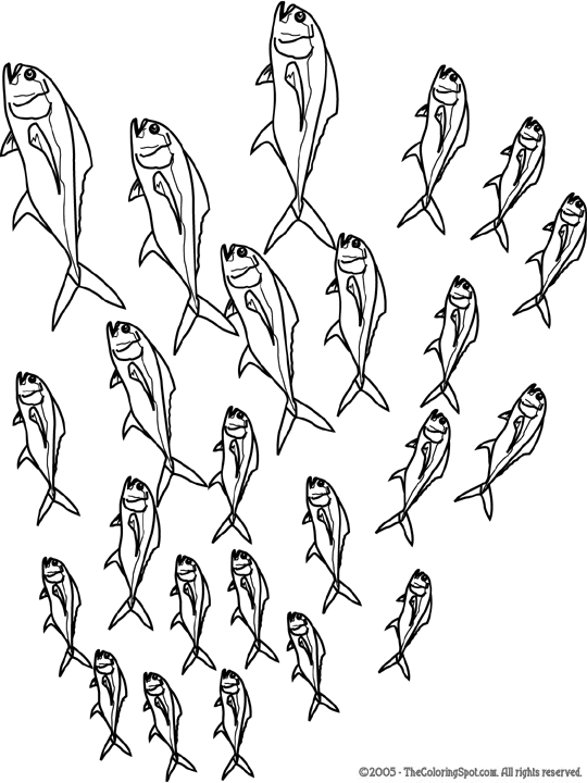 Coloriage 89 Poissons