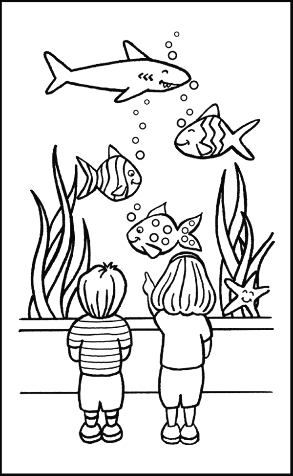 Coloriage 91 Poissons
