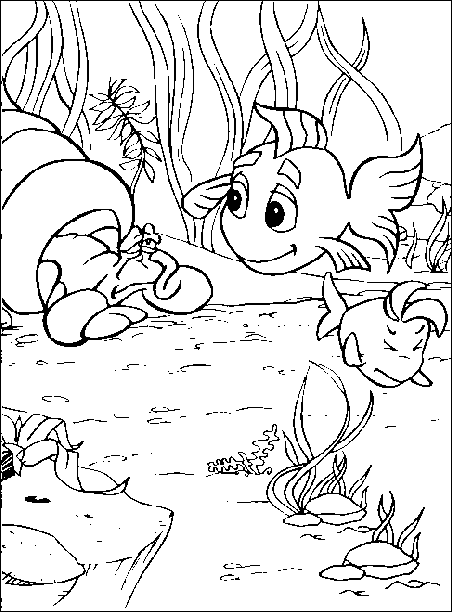 Coloriage 93 Poissons
