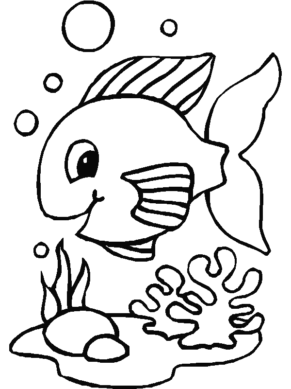 Coloriage 98 Poissons