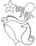 Coloriage Poissons 106