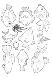 Coloriage Poissons 108