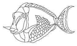 Coloriage Poissons 11