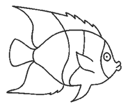 Coloriage Poissons 12