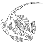 Coloriage Poissons 14