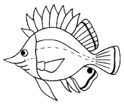 Coloriage Poissons 25