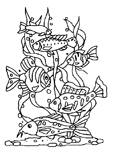 Coloriage Poissons 44