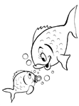 Coloriage Poissons 77