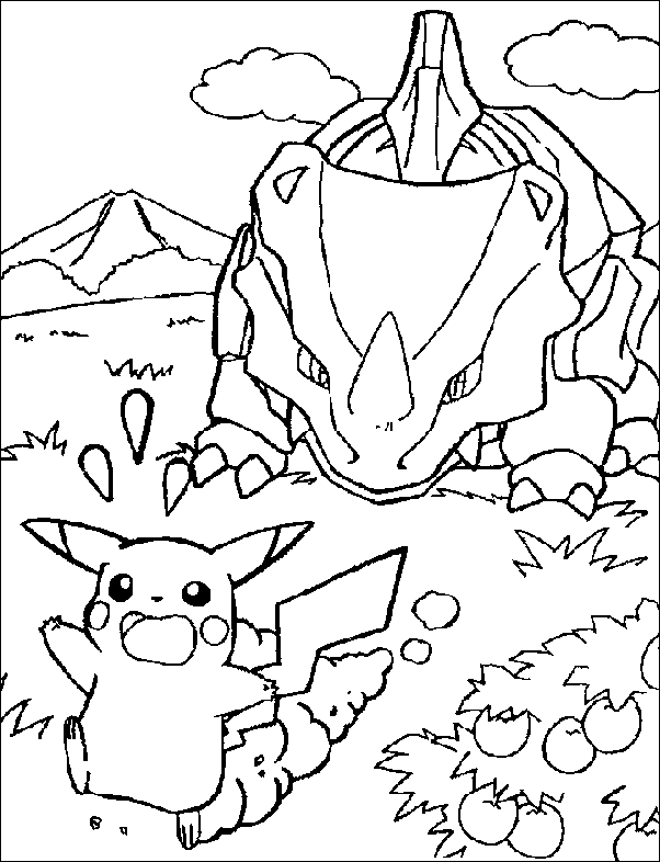 Coloriage 25 Pokemon