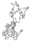 Coloriage Pokemon 129