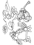 Coloriage Pokemon 146