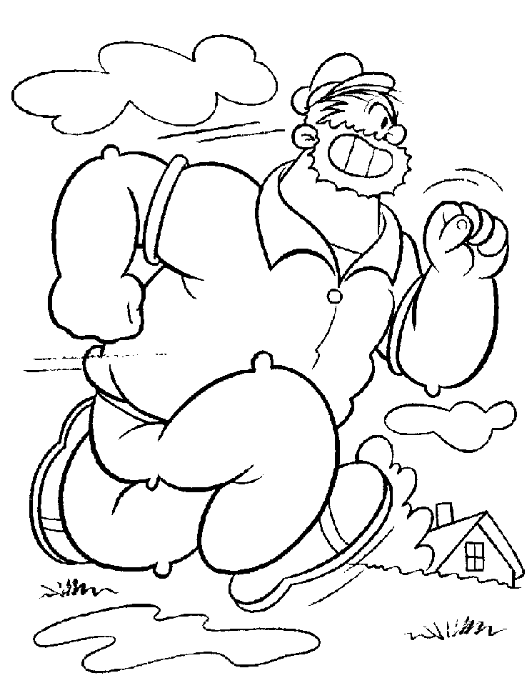 Coloriage 12 Popeye