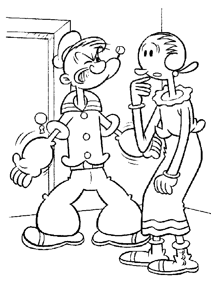 Coloriage 8 Popeye