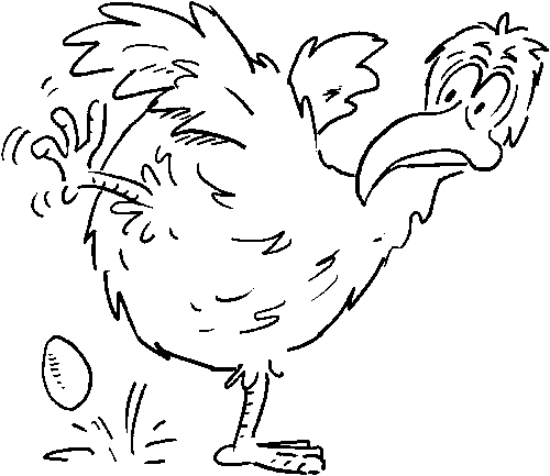 Coloriage 9 Poules