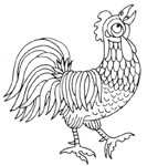 Coloriage Poules 20