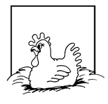 Coloriage Poules 21