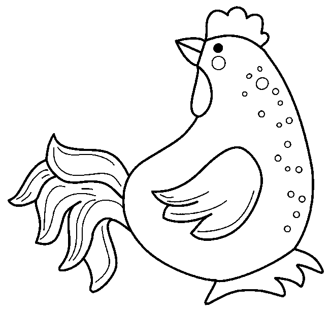 Coloriage 18 Poulets