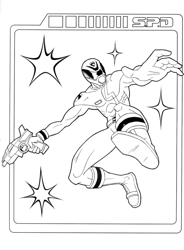 Coloriage 22 Power rangers