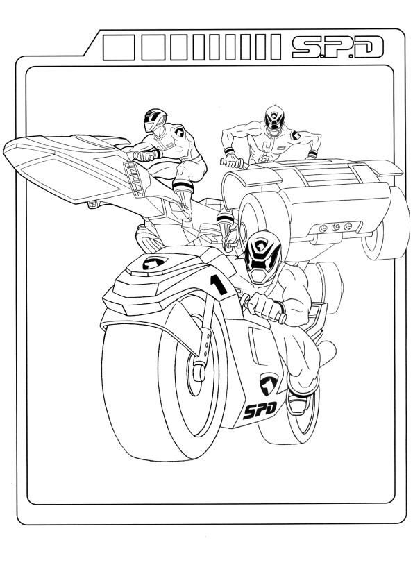 Coloriage 23 Power rangers