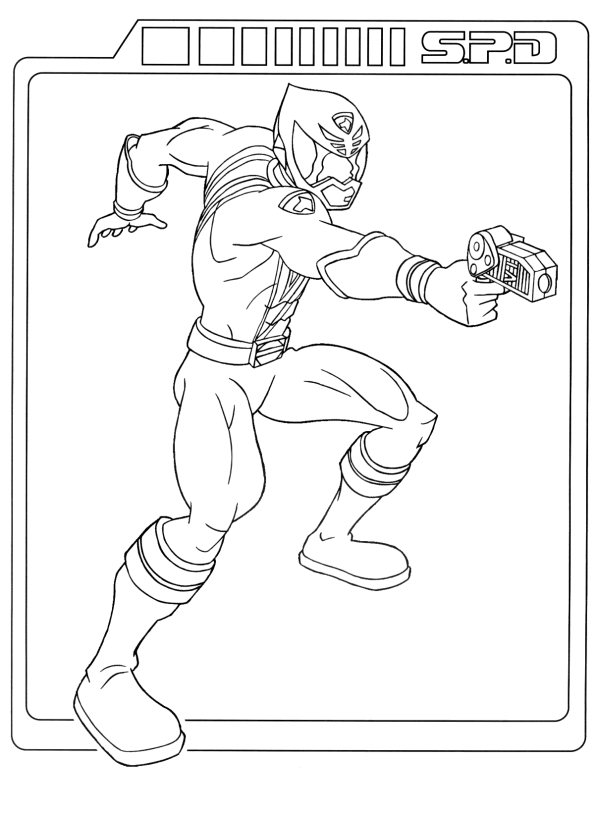 Coloriage 27 Power rangers