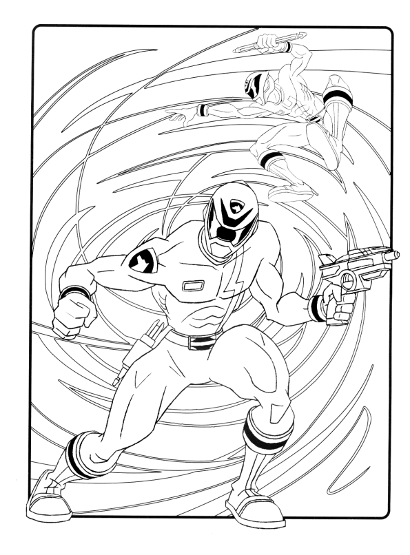 Coloriage 38 Power rangers