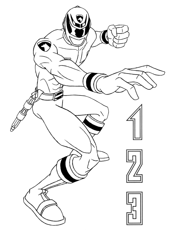 Coloriage 41 Power rangers