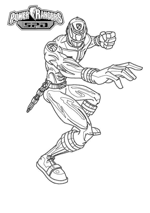 Coloriage 59 Power rangers