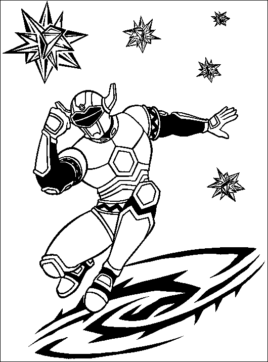 Coloriage 66 Power rangers