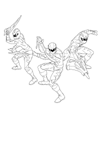 Coloriage Power rangers 9