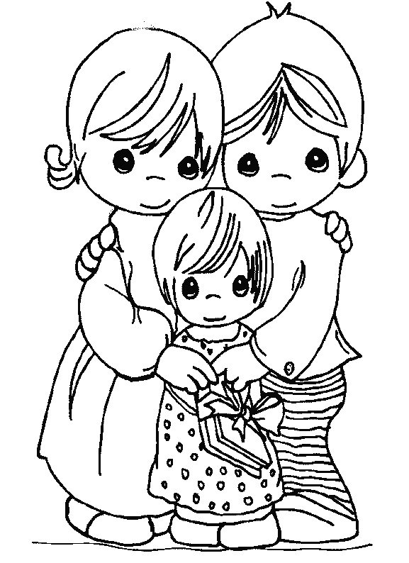 Coloriage 4 Precious moments