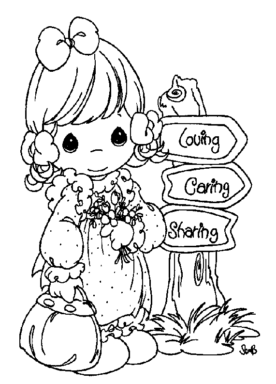 Coloriage 45 Precious moments