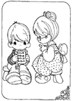 Coloriage Precious moments 19