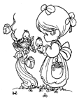 Coloriage Precious moments 60