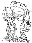 Coloriage Precious moments 66