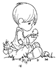 Coloriage Precious moments 72