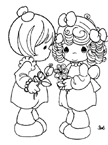 Coloriage Precious moments 74