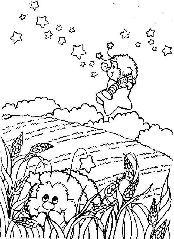 Coloriage 7 Rainbow bright