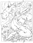 Coloriage Requins 26