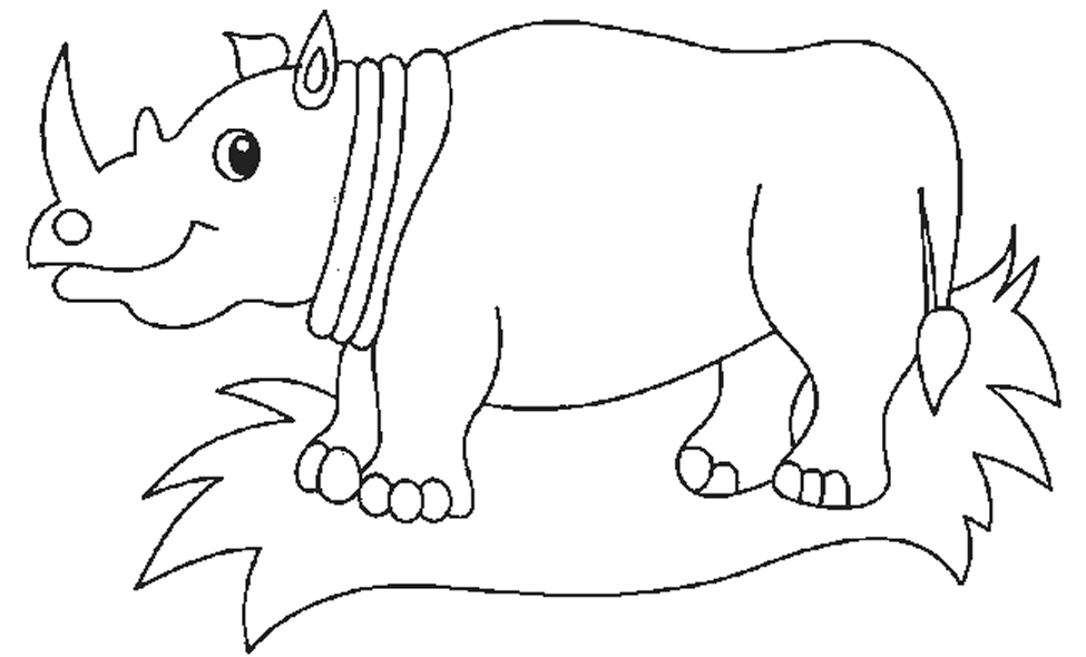 Coloriage 2 Rhinos