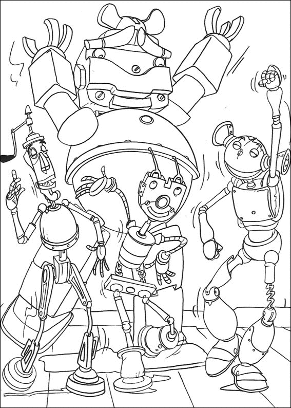 Coloriage 2 Robot